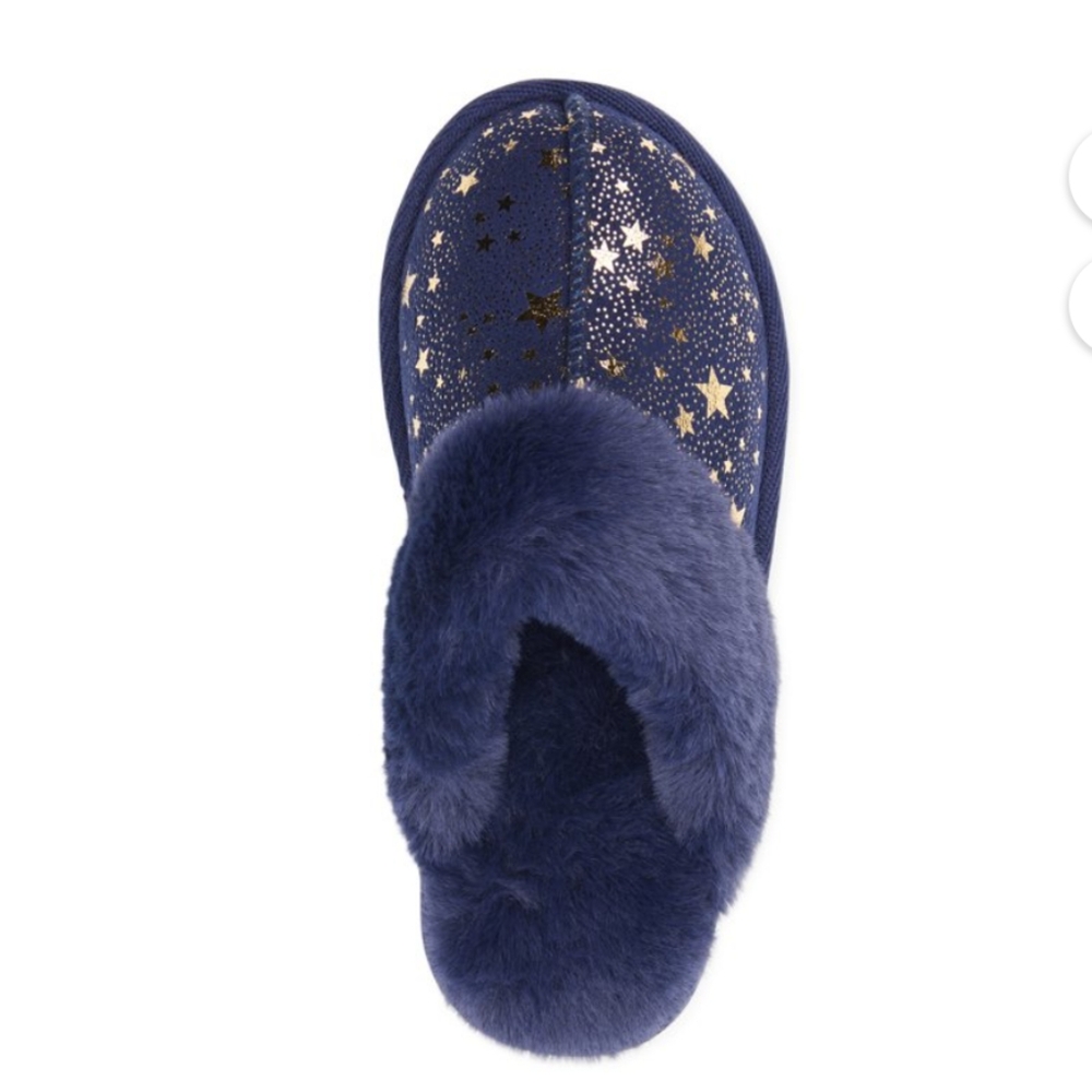 Wonder Nation Girls Metallic Scuff Slippers, Sizes 13/1